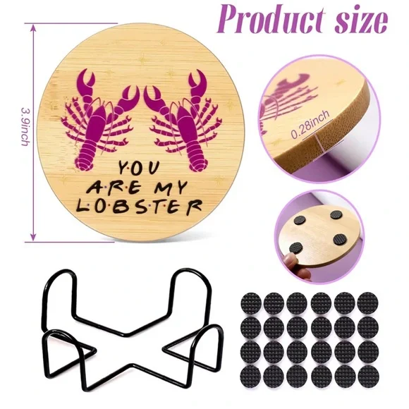 Friends Coaster Set of 6, NIB - Picture 2 of 2